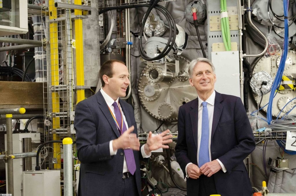 The Rt Hon Philip Hammond MP, Chancellor of the Exchequer visits Culham