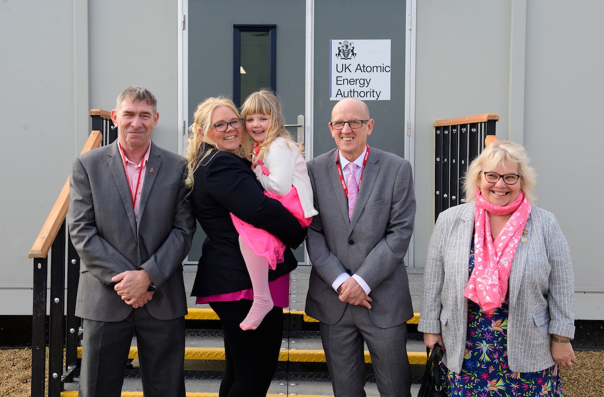 UKAEA STEP   Local Family Open STEPs First Office At West Burton 